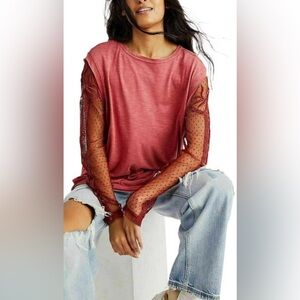 Free People Billie Jean Twofer Tee size XS